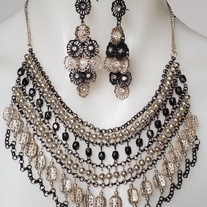 Beautiful Necklace & Earrings Elegant Style